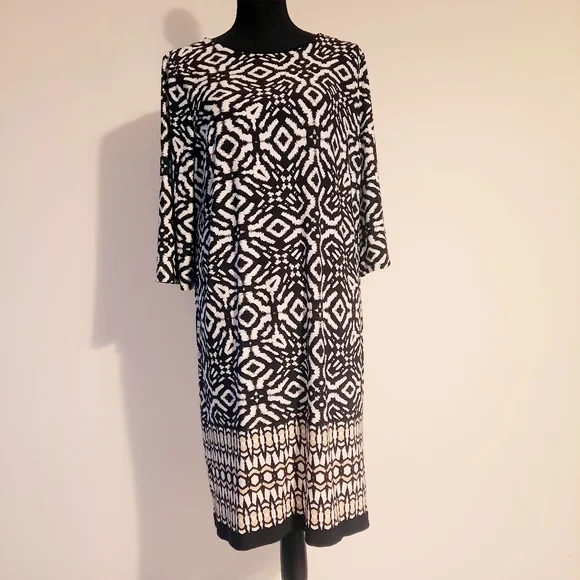 Chicos Black and White Sheath Dress - Picture 10 of 12